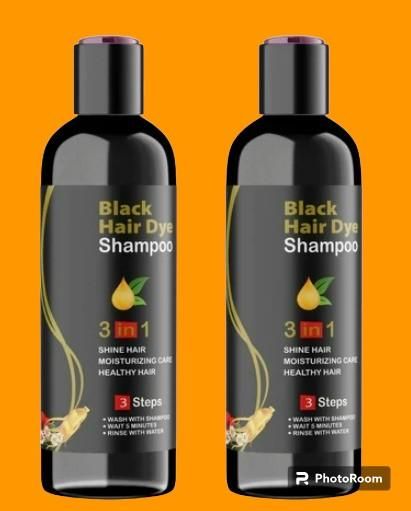 Instant Black Herbal Hair Dye Shampoo